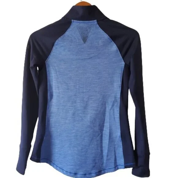 Under Armour Women's Activewear ColdGear Reactor 1/2 Zip Lapis Blue Top Size SM - Picture 6 of 16